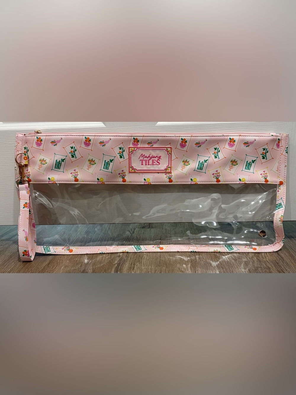 Mahjong Tile Bag Pink